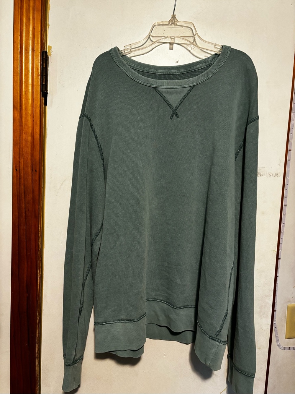 J. Crew Men's Crewneck Sweatshirt in Forest Green